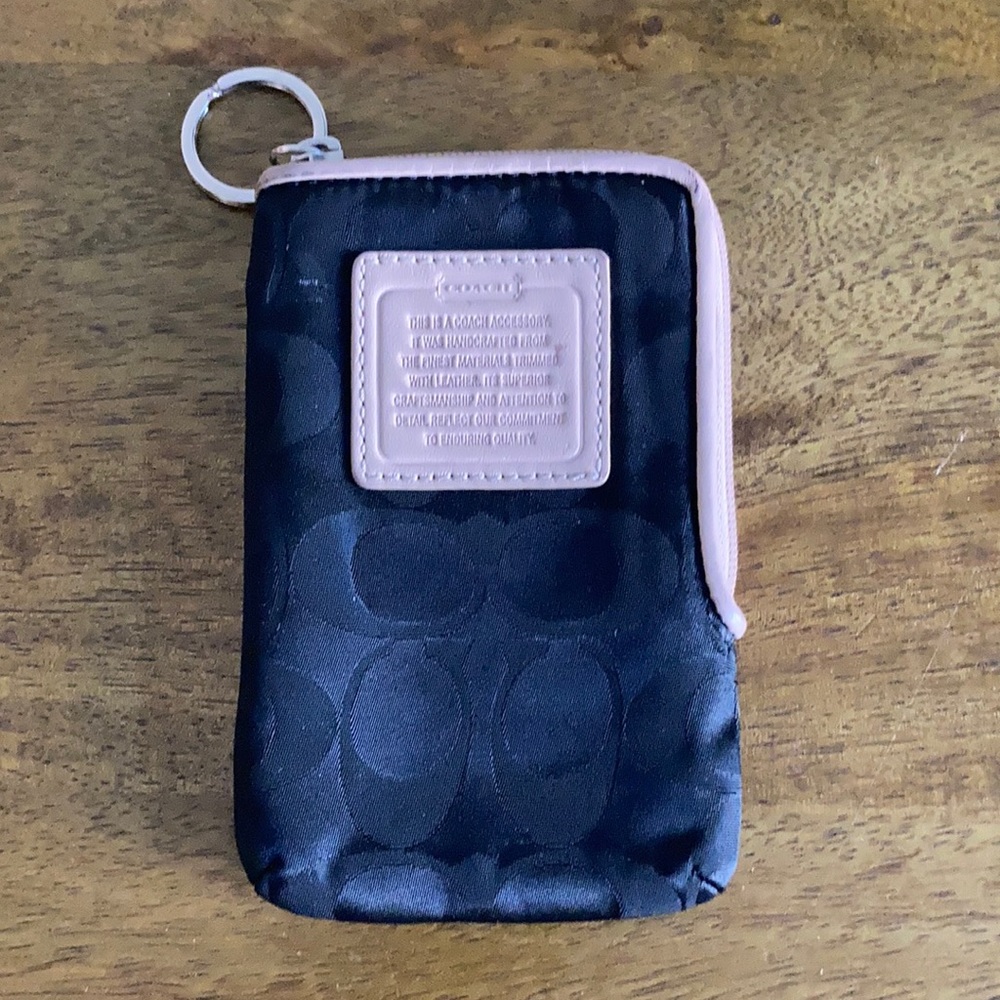 Coach wristlet/keychain wallet